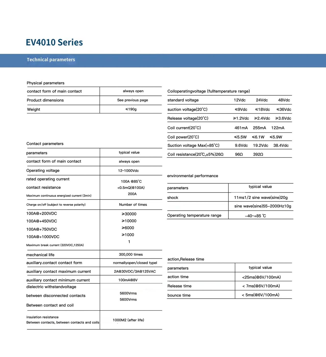 NEEY EV100 DC Contactor — view 3