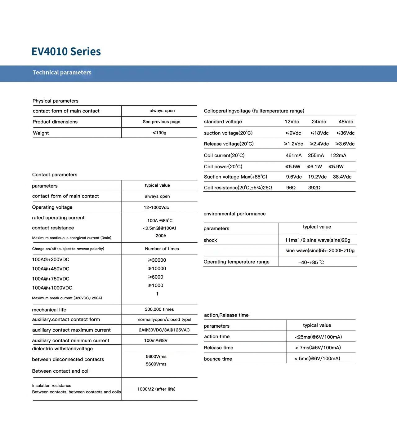 NEEY EV100 DC Contactor — view 3